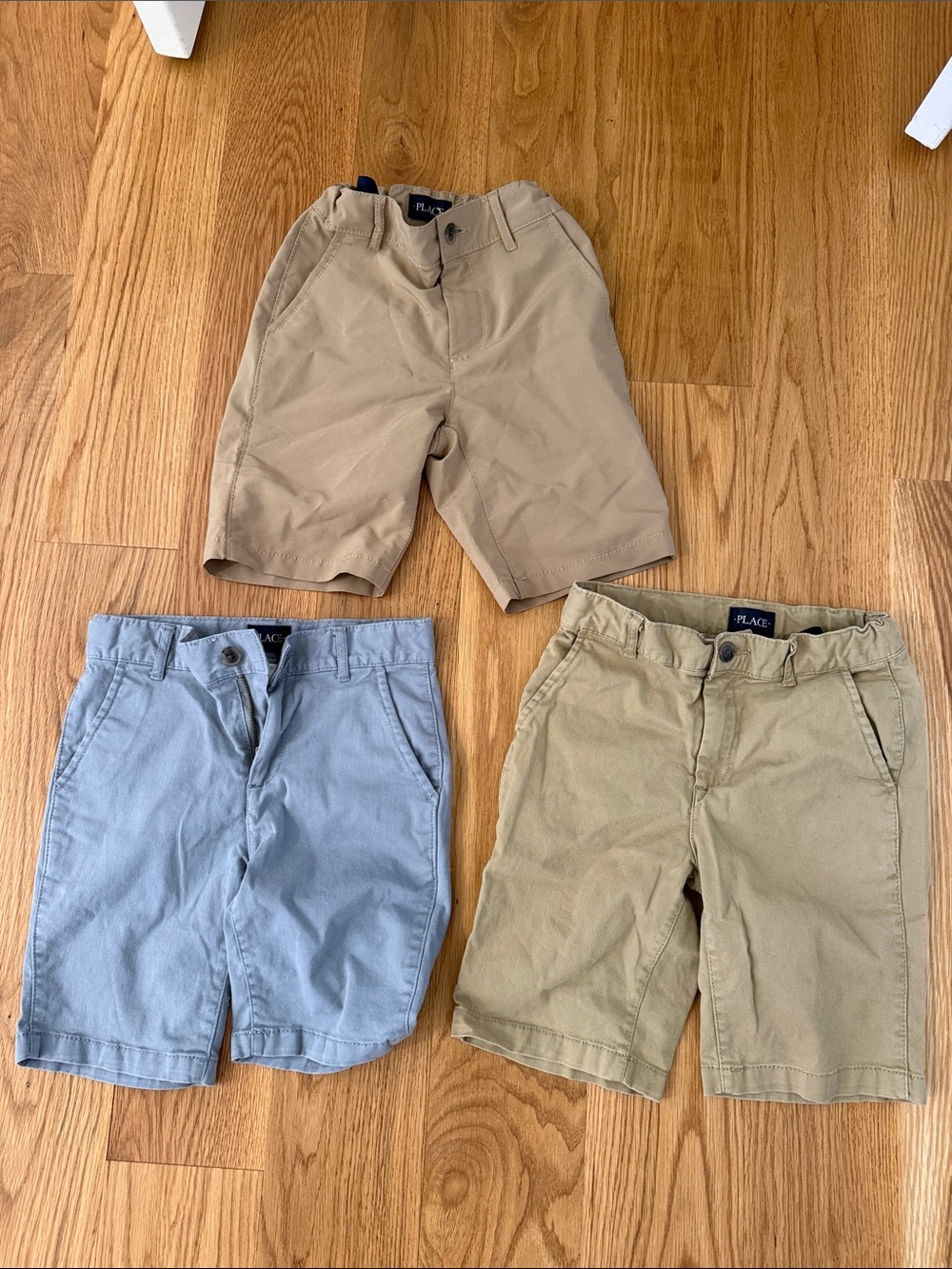 The Children's Place Boys' Chino Shorts - Tan, Light Blue, Khaki